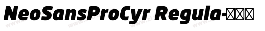 NeoSansProCyr Regula字体转换